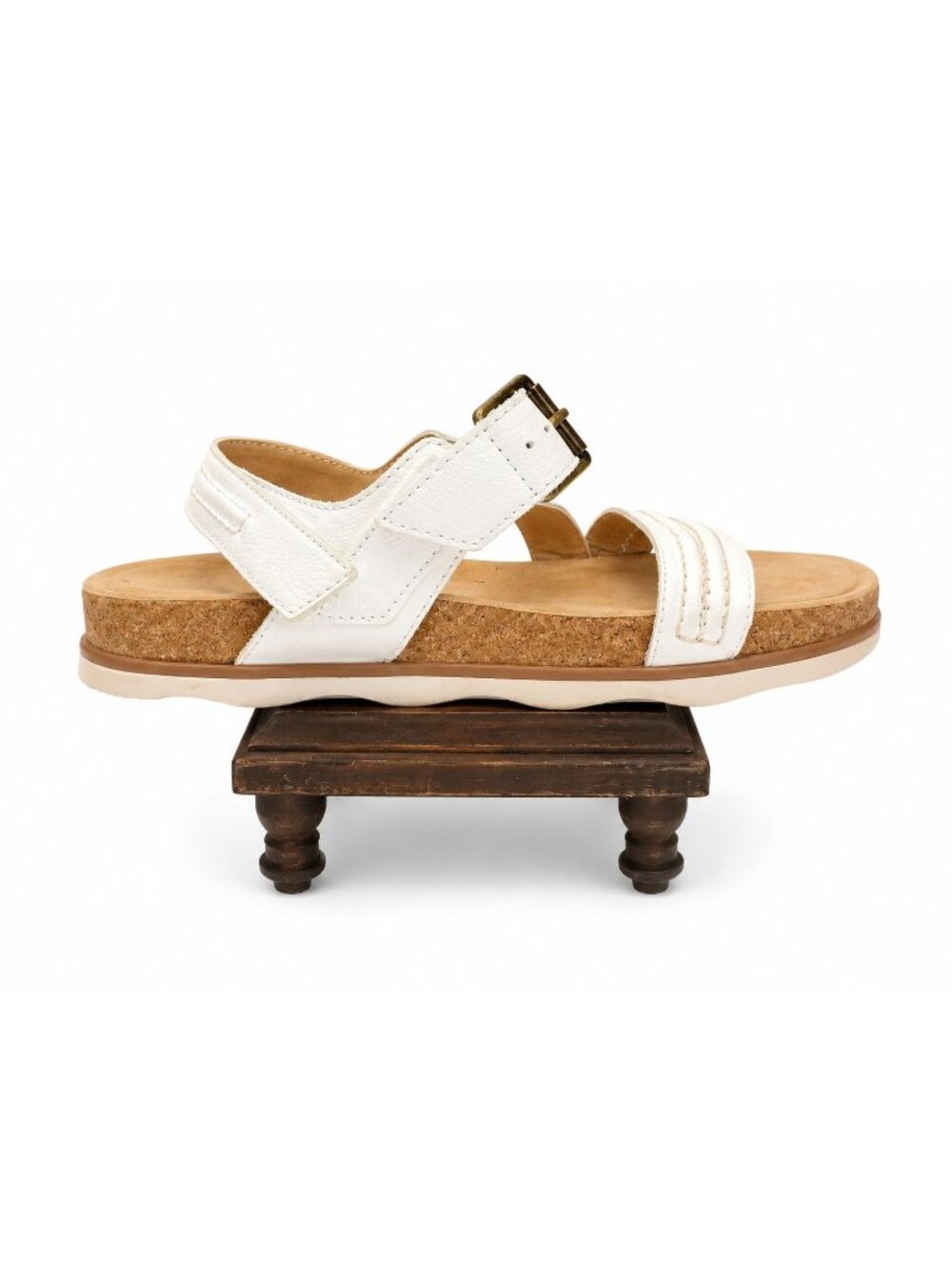Clark's Collection Womens Brynn Steps Adjustable Strap Leather Sandal, Sz 8.5 - Picture 2 of 10